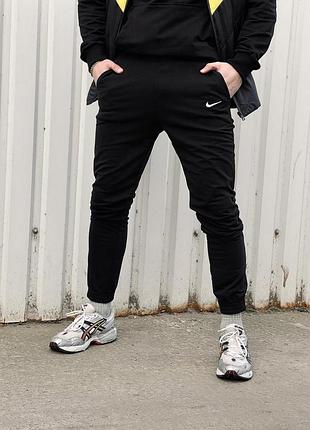 Брюки мужские трикотажные nike черные всегда в наличии ✅ xxl