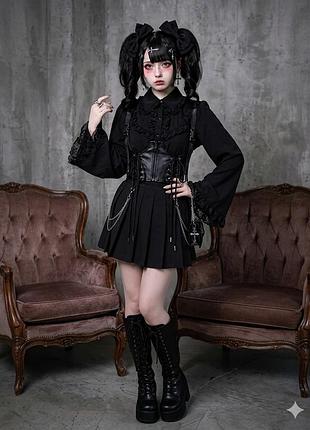 Стильний корсет зі шнуровкою gothic grunge jk