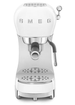 Кофеварка эспрессо smeg (ecf02wheu) retro style 50's - белый