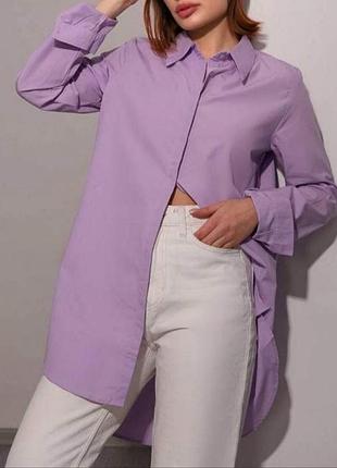 Рубашка женская удлиненная 100% cotton