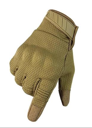 Тактические многофункциональные варежки (tactical gloves a30). с сенсорными пальцами койот