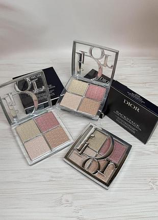 Палетка хайлайтеров dior backstage 004 rose gold glow