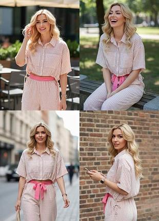 Сорочка жіноча primark кроп у смужку m/xl