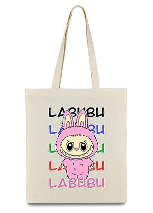 Сумка шопер лабубу labubu (sh00035)