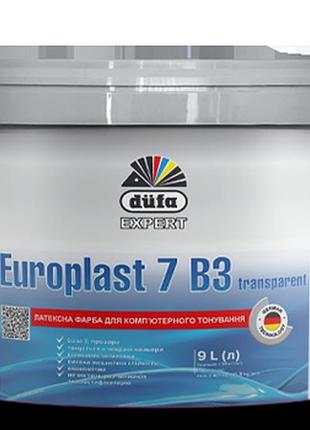 Краска латексная водоэмульсионная шелковисто-матовая europlast 7 b3 transparent, 1 л
