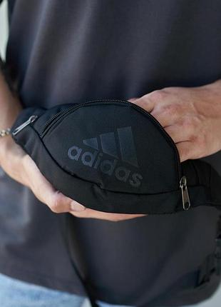 Бананка adidas 1000d черная (маленькая)