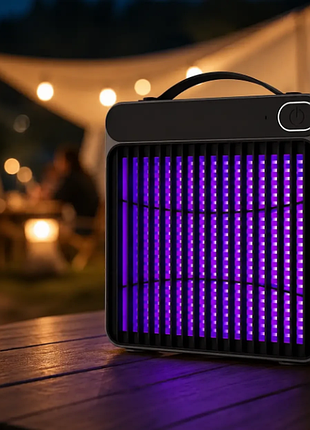 Электрический отпугиватель насекомых mosquito killing lamp bg-010 /уф-лампа от комаров 360° usb