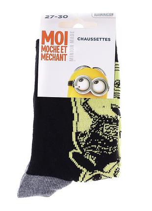 Носки minion bob gros черный, серый дит 35-38, арт.37014-5