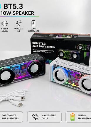 Беспроводная bluetooth колонка с led подсветкой, портативная bluetooth колонка, подарок подростку, детская колонка с подсветкой