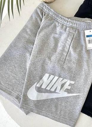 Шорты nike swoosh найк свуш мужские серые брендовые летние спортивные s-xl