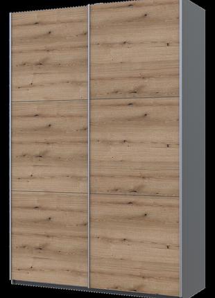 Шафа купе doros g-caiser антрацит/дуб евок 2 дсп / 3 частини 160х60х240 (42005414)