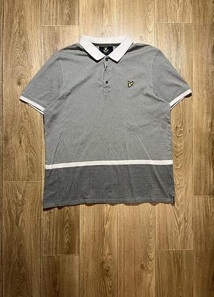 Поло lyle & scott сіре xl-xxl