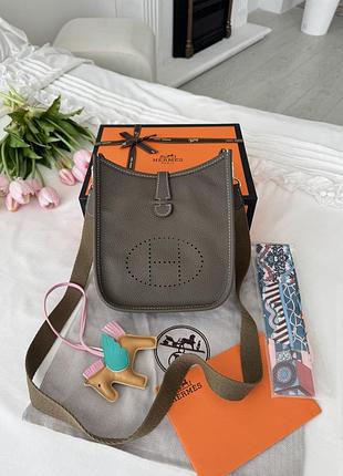 Hermes evelyne gray 19x21x6