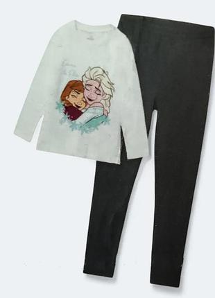 Трикотажная пижама на девочку disney / кофта + штаны / frozen / 15810