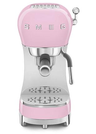 Кофеварка эспрессо smeg (ecf02pkeu) retro style 50's - розовый