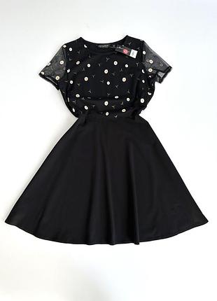 Плаття з сіточкою з ромашками dorothy perkins