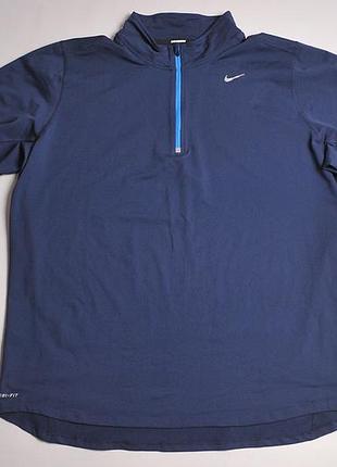 Чоловіча бігова спортивна кофта лонгслів nike element 1/2 zip - xl