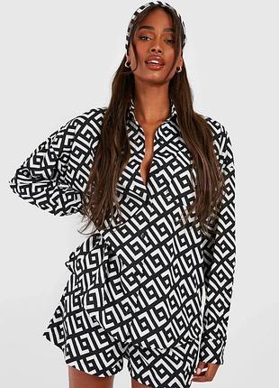 Костюм сорочка шорти boohoo p. l-xl