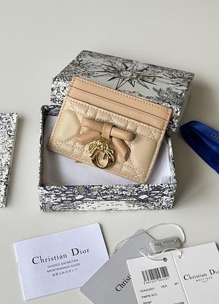 Жіночий картхолдер dior з бантом