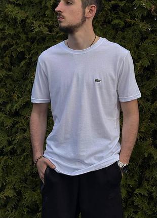 Футболка lacoste мужская белая футболка lacoste мужская летняя повседневная xl