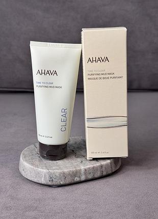Очищающая грязевая маска ahava time to clear purifying mud mask, 100 мл