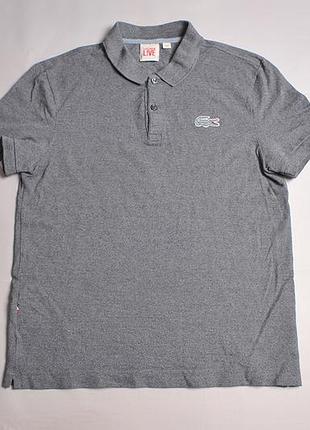 Мужское поло футболка lacoste live - s
