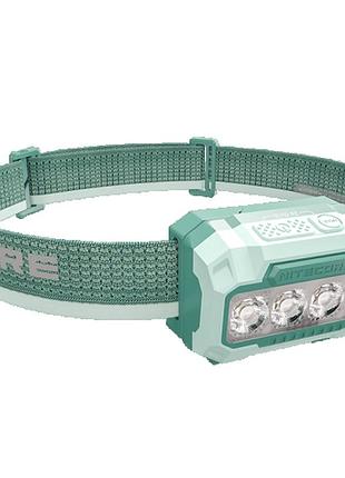 Фонарь налобный nitecore ha23 uhe mct (white-red led, 600 люмен, 3xaaa), зеленый