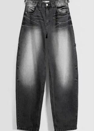 Чорні baggy джинси bershka