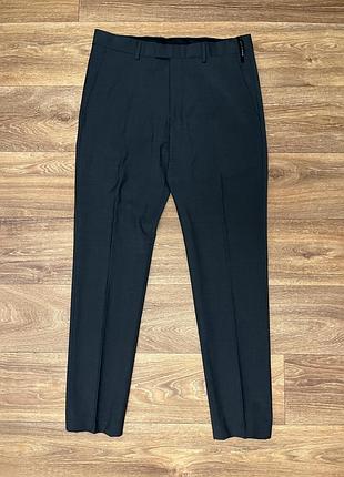 Костюмні класичні чоловічі чорні штани, zara, [s]