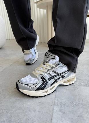 Жіночі кросівки asics gel-kayano 14 cream black metallic