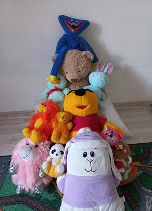Игрушки мягкие б/у, набор