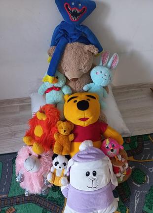 Игрушки мягкие б/у, набор 2