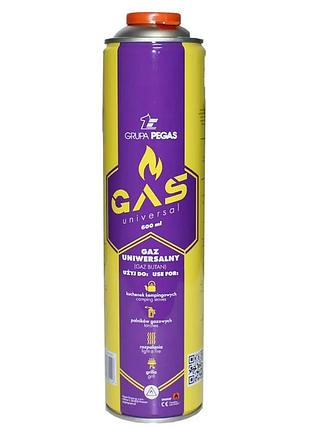 Картридж газовый pegas 600 мл