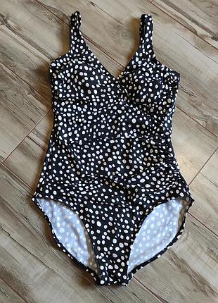 Стягуючий цільний купальник в горошок kirkland signature зародження miraclesuit, розмір m
