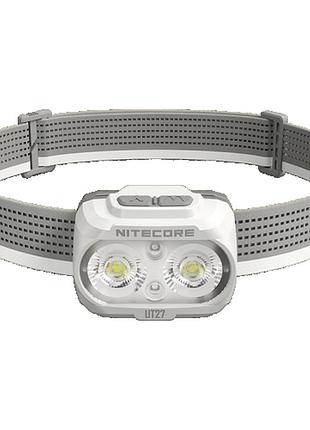Налобный фонарь nitecore ut27 2025 mct 2.0 pro (2xnitelab mct uhe led, 800 люмен, 12 режимов, 3xaaa, hlb1500), белый