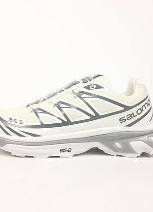 Чоловічі кросівки salomon xt-6 gtx white grey
