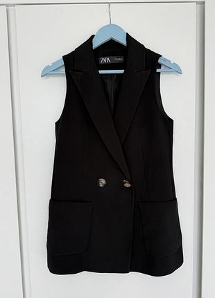 Подовжений жилет zara