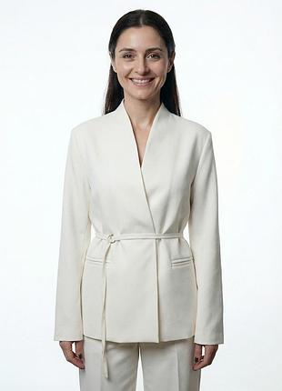 Жіночий молочний піджак equilibri w491 085 100 milk ss2026
