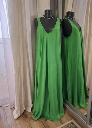 Вискозное платье 👗 разлетайка большого размера