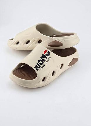 Шлепанцы мужские бежевые sh192 44-45