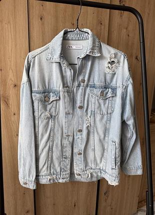 Джинсова куртка zara
