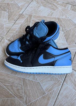 Кроссовки rare nike air jordan 1 low university blue black womens us 5.5 eu 36 sneakers