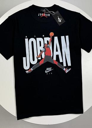 Футболка jordan basketball мужская черная футболка джордан с мячом new мужская спортивная летняя повседневная (s-xl) l