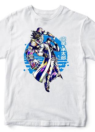 Футболка аніме "jojo" джоджо 2 білий, xl