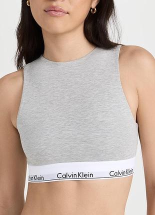 Хлопковый топ с открытой спиной calvin klein s-m