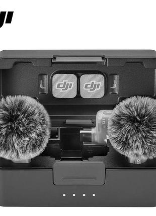 Петличний мікрофон dji mic mini 2 (2tx, 1 mobile rx, зарядний кейс)