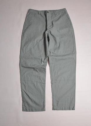Женские легкие брюки брюки лен хлопок uniqlo linen cotton blend (450496) - l
