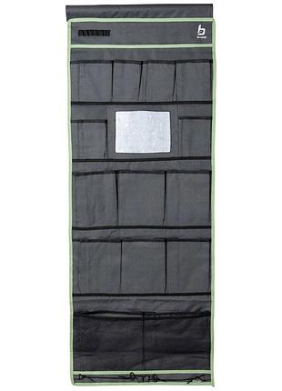 Подвесной органайзер с карманами bo-camp mirror 15 compartments grey, с зеркалом, 15 карманов, серый