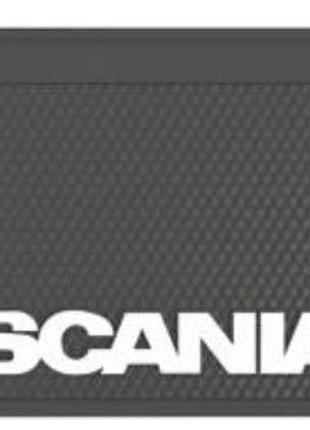 Бризговик з написом scania 650x360mm чорний випуклий 3d 1шт