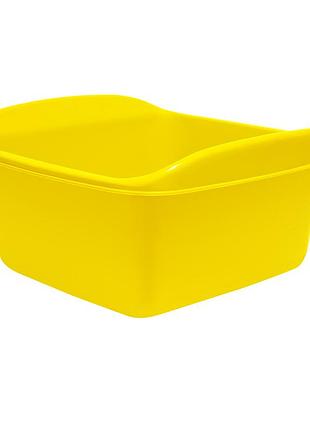 Таз с квадратными ручками soloplast 10 л, пластиковый таз 10 литров с ручками тк-010